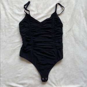 mesh black body suit